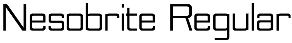 Nesobrite Regular Font