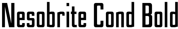 Nesobrite Cond Bold Font