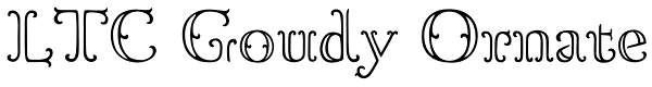 LTC Goudy Ornate Font