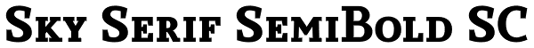 Sky Serif SemiBold SC Font