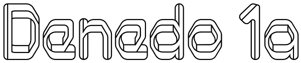 Denedo 1a Font