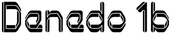 Denedo 1b Font