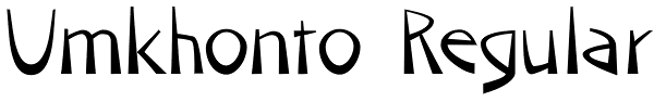 Umkhonto Regular Font