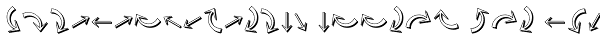 Omnidirectional Arrows Two JNL Font