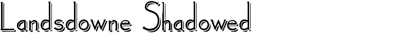 Landsdowne Shadowed Font