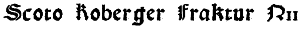 Scoto Koberger Fraktur N11 Font