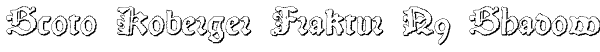 Scoto Koberger Fraktur N9 Shadow Font