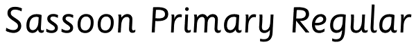 Sassoon Primary Regular Font