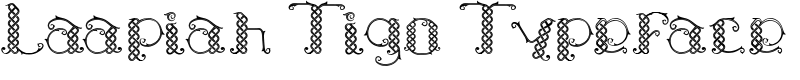 Laapiah Tigo Typeface Font