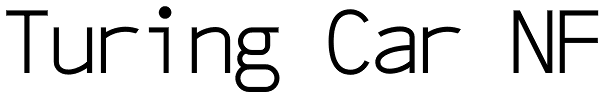 Turing Car NF Font