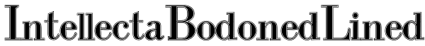 Intellecta Bodoned Lined Font