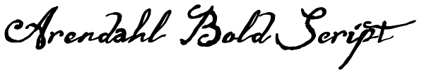 Arendahl Bold Script Font