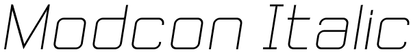 Modcon Italic Font