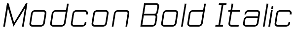 Modcon Bold Italic Font