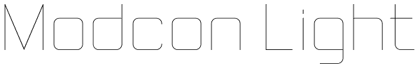 Modcon Light Font