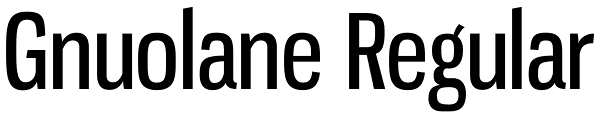 Gnuolane Regular Font