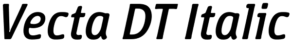 Vecta DT Italic Font