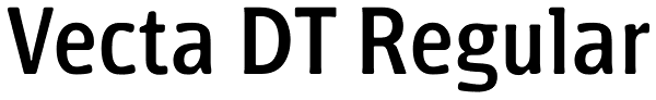 Vecta DT Regular Font