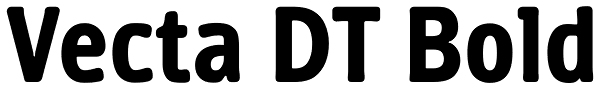 Vecta DT Bold Font