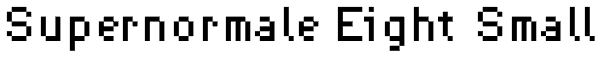 Supernormale Eight Small Font