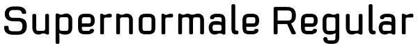 Supernormale Regular Font