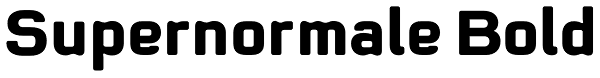 Supernormale Bold Font