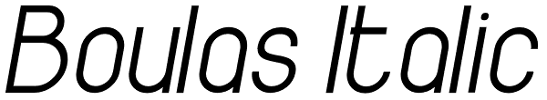 Boulas Italic Font