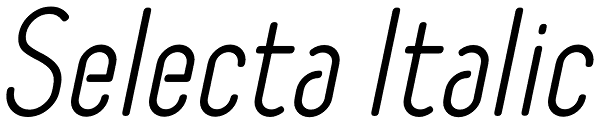 Selecta Italic Font