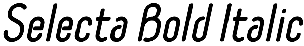 Selecta Bold Italic Font