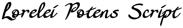 Lorelei Potens Script Font