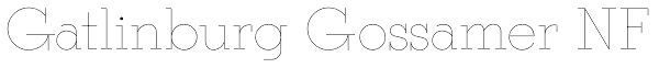 Gatlinburg Gossamer NF Font