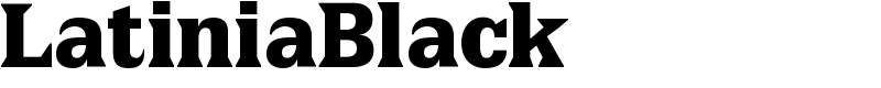 LatiniaBlack Font