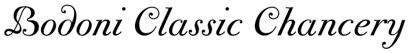 Bodoni Classic Chancery Font