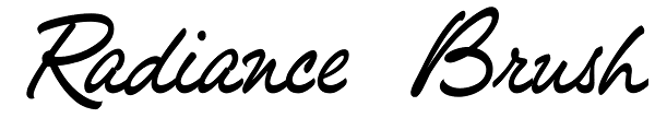 Radiance Brush Font