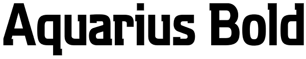 Aquarius Bold Font
