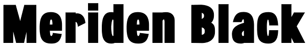 Meriden Black Font