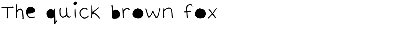 The quick brown fox Font