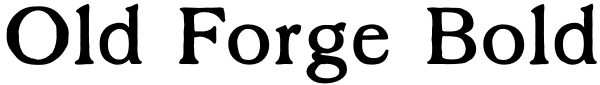 Old Forge Bold Font