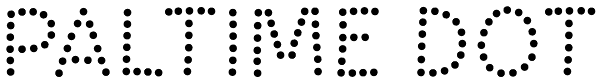 Paltime Dot Font