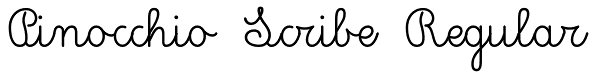 Pinocchio Scribe Regular Font