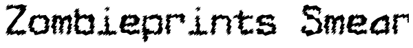 Zombieprints Smear Font