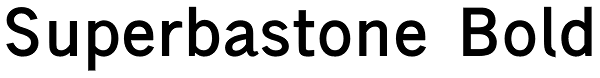 Superbastone Bold Font