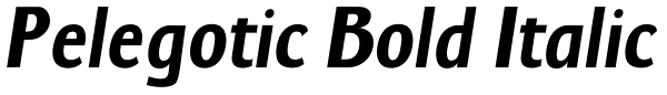 Pelegotic Bold Italic Font