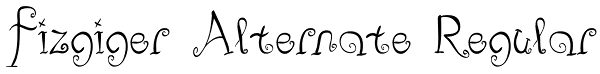 Fizgiger Alternate Regular Font