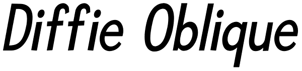 Diffie Oblique Font