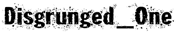 Disgrunged_One Font