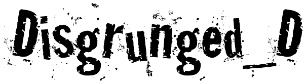 Disgrunged_D Font