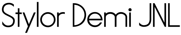 Stylor Demi JNL Font