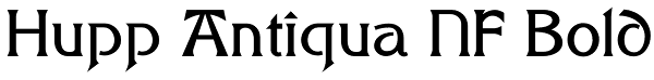 Hupp Antiqua NF Bold Font