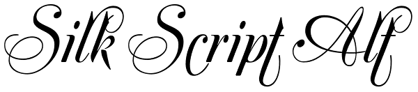 Silk Script Alt Font